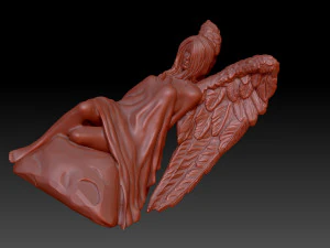 Angel woman 3D Print Model