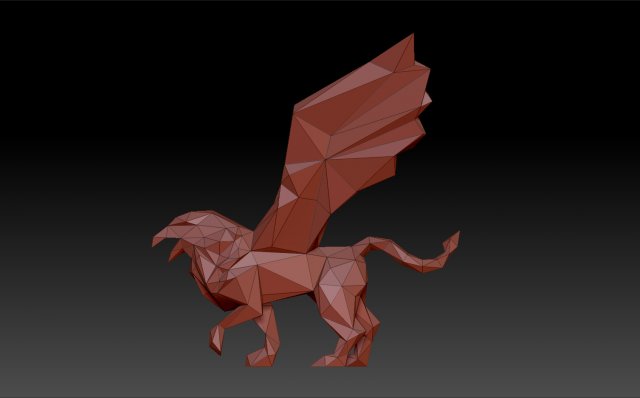 Griffin 3D-printmodel .c4d .max .obj .3ds .fbx .stl .blend 
