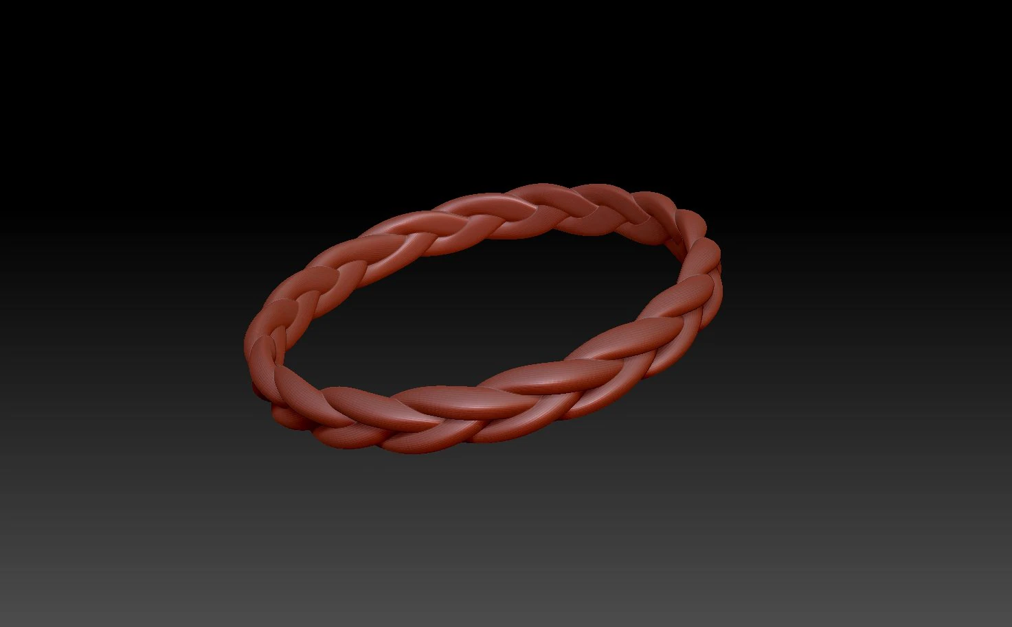 Ring with weaving 3D Print Model .c4d .max .obj .3ds .fbx .stl .blend 