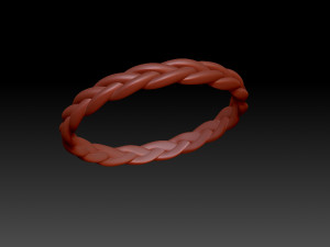 Ring with weaving 3D प्रिंट मॉडल