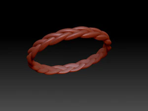 Ring with weaving 3D Print Model