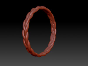Ring with weaving 3D प्रिंट मॉडल