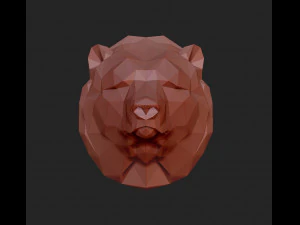 Bears head 3D Print Model