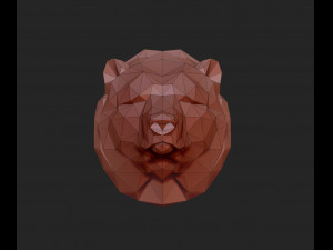 Bears head Modello di stampa 3D