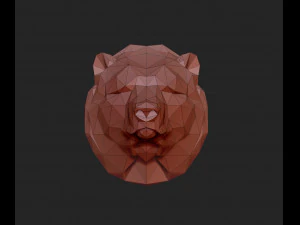 Bears head 3D Print Model