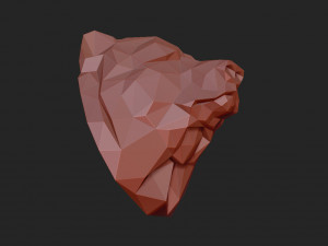 Bears head Modello di stampa 3D