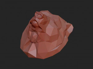 Bears head 3D Print Model