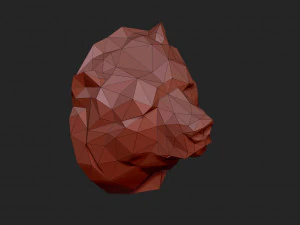 Bears head 3D Print Model