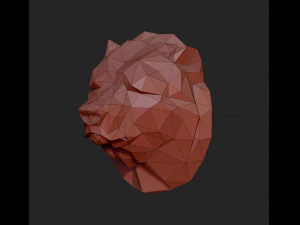 Bears head 3D Print Model
