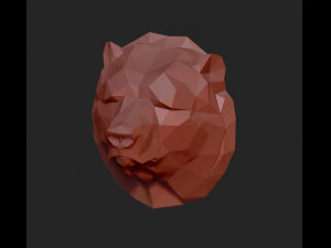 Bears head 3D Print Model