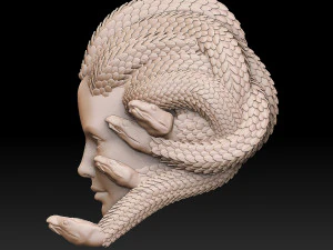 Медуза горгона 3D Принт Модель