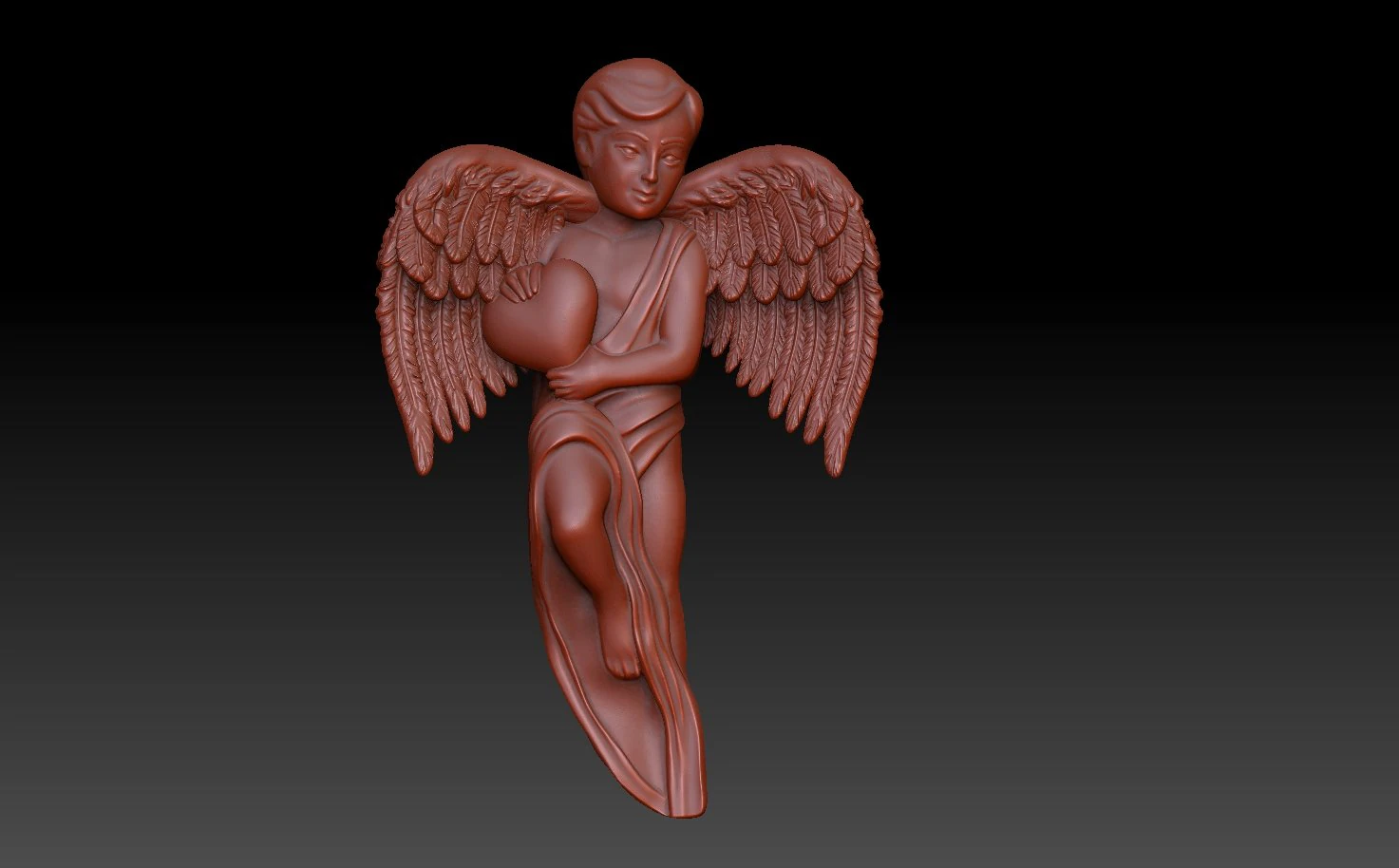 Angel 3D Print Model .c4d .max .obj .3ds .fbx .stl .blend