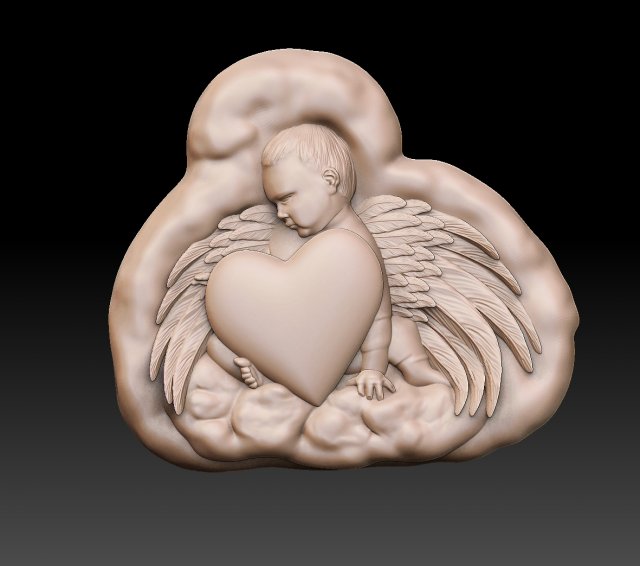 Little angel 3D 打印模型 .c4d .max .obj .3ds .fbx .stl .blend 