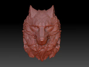 De kop van de wolf 3D printmodel
