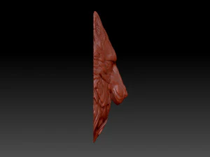 The wolfs head 3D Print Model