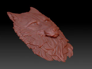 The wolfs head 3D Print Model