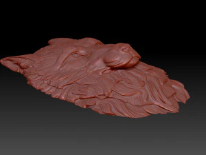 The wolfs head 3D Print Model