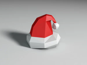 Низький полі капелюх 3D Принт Модель