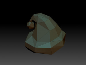 Low poly hat Modello di stampa 3D