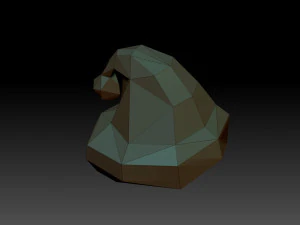 Low poly hat 3D Print Model