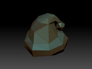 Low poly hat 3D Print Model