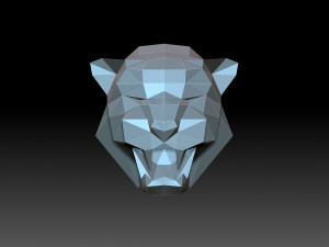 Panthers head Model do druku 3D