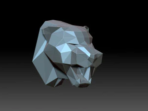 Panthers head 3D Print Model