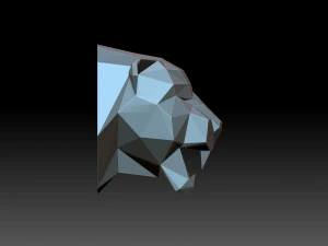 Panthers head 3D Print Model