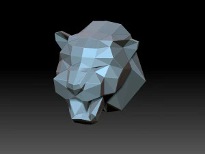 Panthers head 3D Print Model