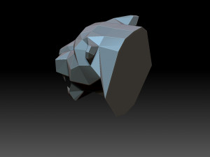 Panthers head Model do druku 3D