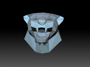 Panthers head 3D Print Model