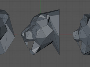 Panthers head Model do druku 3D