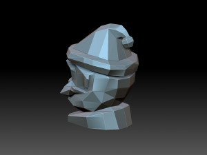 Santa claus head Model Cetak 3D
