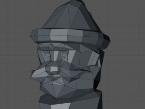 Santa claus head Model Cetak 3D