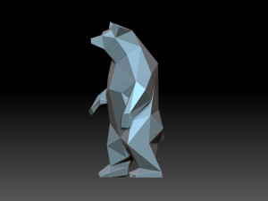 Low poly Bear Modèles 3D en vedette
