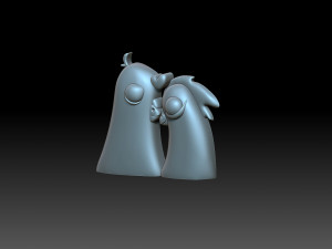 Doves in love 3D Print Model