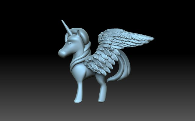 Unicorn Modèles 3D en vedette .c4d .max .obj .3ds .fbx .stl .blend 