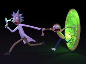 Rick und Morty 3D Druckmodell