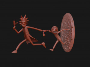 Rick and Morty Model do druku 3D
