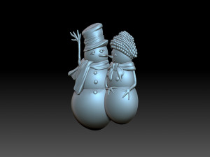Snowman 3D Baskı Modeli