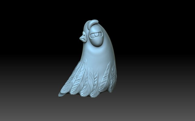 Pigeon 3D Принт Модель .c4d .max .obj .3ds .fbx .stl .blend 