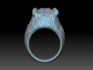 Ring bear 3Dプリントモデル