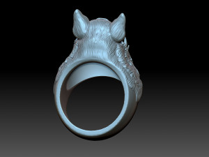 The Boar Ring Model Cetak 3D