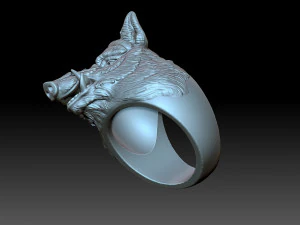 The Boar Ring 3D Print Model