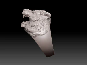 Tiger ring 3D Print Model