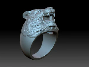 Tiger ring 3D Print Model