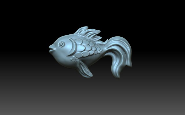 Fish 3D प्रिंट मॉडल .c4d .max .obj .3ds .fbx .stl .blend 