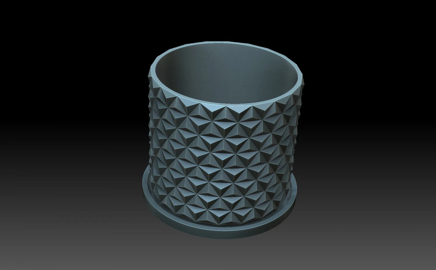 Geodetic Planter 3D Print Model .c4d .max .obj .3ds .fbx .stl .blend 