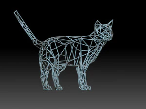 Cat 3D Print Model