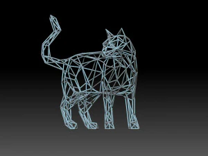 Cat 3D Print Model